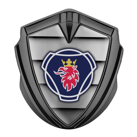 Scania Emblem Ornament Graphite Shutters Effect Big Griffin Logo Design