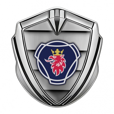 Scania Emblem Ornament Silver Shutters Effect Big Griffin Logo Design