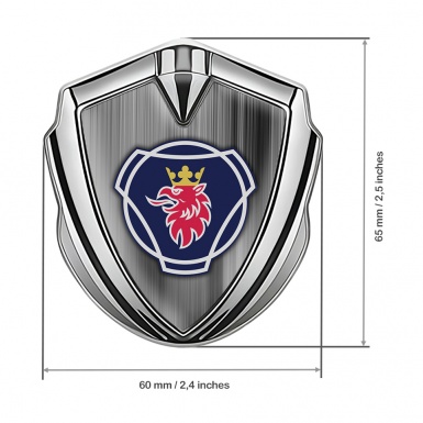 Scania Emblem Ornament Silver Grey Gradient  Griffin Logo Variant