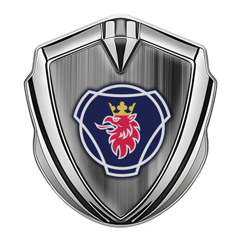 Scania Emblem Ornament Silver Grey Gradient  Griffin Logo Variant