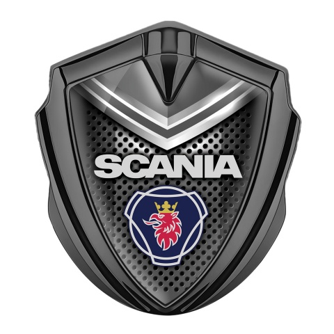 Scania Badge Self Adhesive Graphite Dark Grate Grey Element Griffon Edition