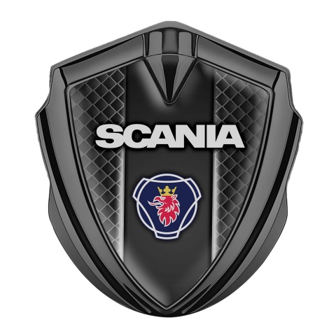 Scania Metal Emblem Self Adhesive Dark Squares Griffon Logo Design