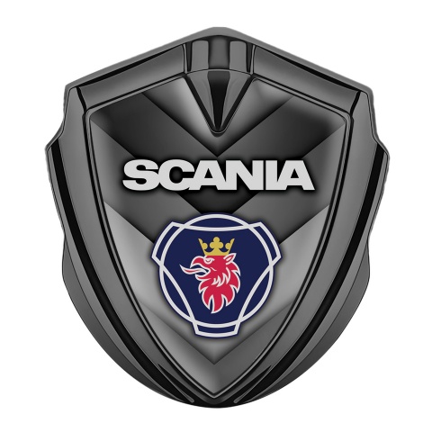 Scania Emblem Ornament Graphite Grey Arrow motif Griffin Logo Design