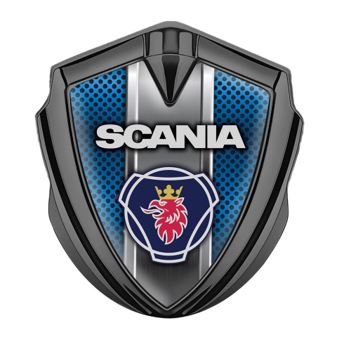 Scania Emblem Truck Badge Graphite Blue Aurora Griffin Symbol Edition