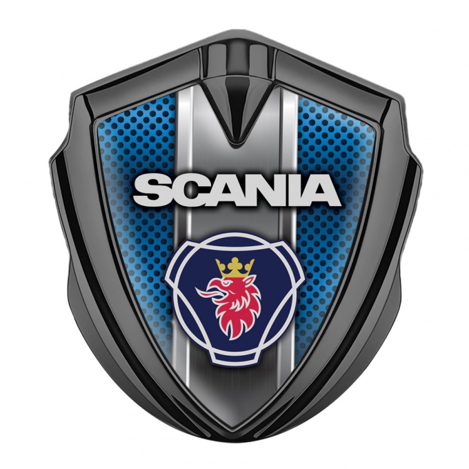 Scania Emblem Truck Badge Graphite Blue Aurora Griffin Symbol Edition