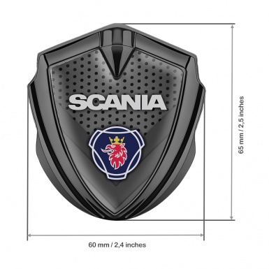 Scania Emblem Truck Badge Graphite Dark Grate Classic Griffin Logo