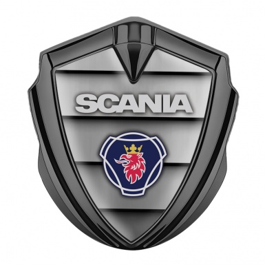 Scania Bodyside Emblem Self Adhesive Graphite Shutter Effect Classic Logo