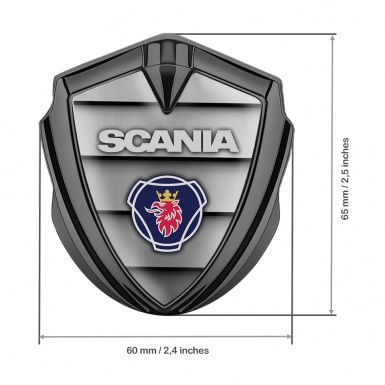 Scania Bodyside Emblem Self Adhesive Graphite Shutter Effect Classic Logo