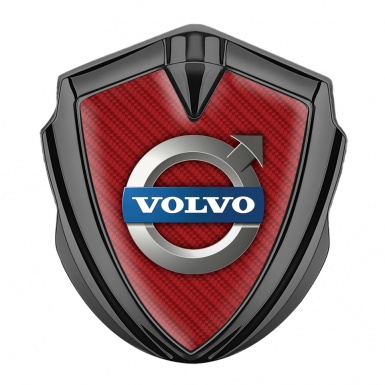 Volvo Bodyside Domed Emblem Graphite Red Carbon Metallic Logo Design