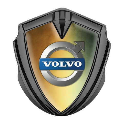 Volvo Emblem Ornament Graphite Color Gradient Polished Logo Edition