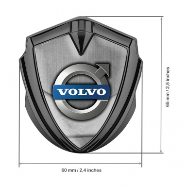 Volvo Emblem Trunk Badge Graphite Grey Fragment Metallic Logo Design