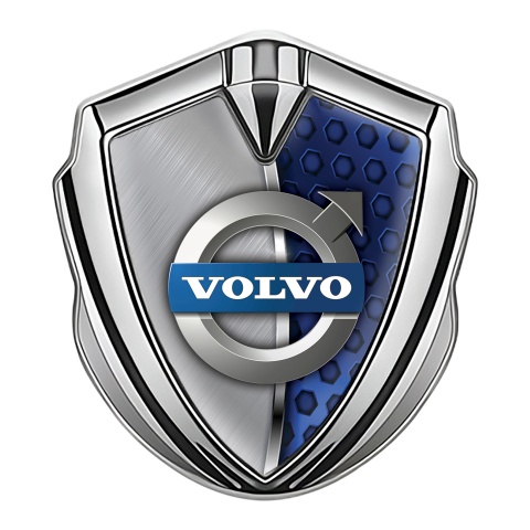 Volvo Fender Emblem Badge Silver Chrome Element Metallic Symbol Design