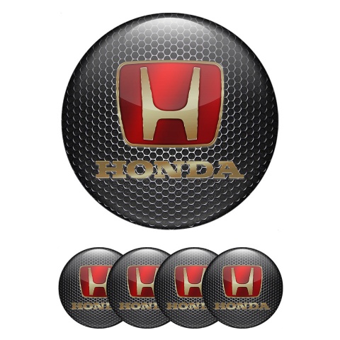 Honda Felgenemblem Aufkleber Perforierter Stahl Design