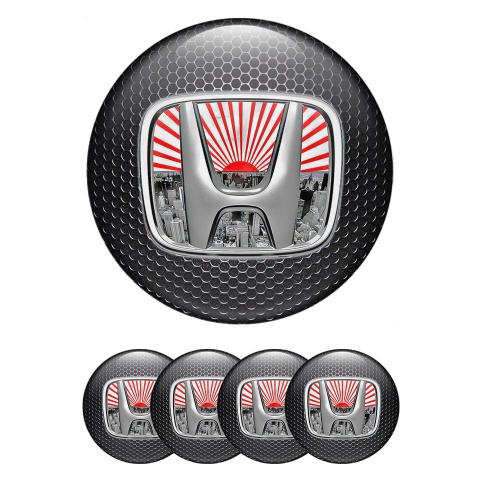 Honda Wheel Emblem for Center Caps Metallic Mesh Tokyo Skyline Edition
