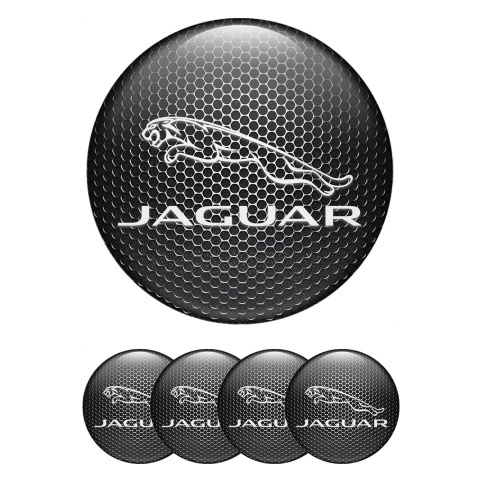 Jaguar Nabendeckel Aufkleber Silikon Perforierter Stahl Design 