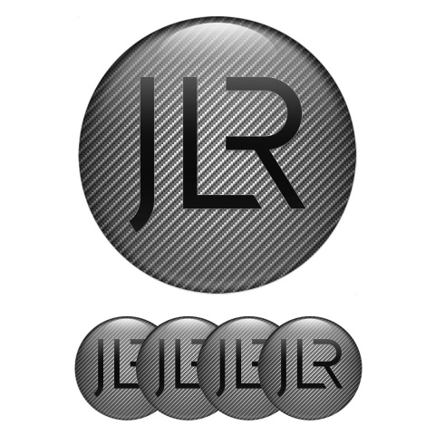 Jaguar JLR Emblem for Center Wheel Caps Light Carbon Black Logo
