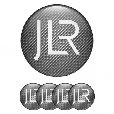 Jaguar JLR Emblem for Center Wheel Caps Light Carbon White Logo