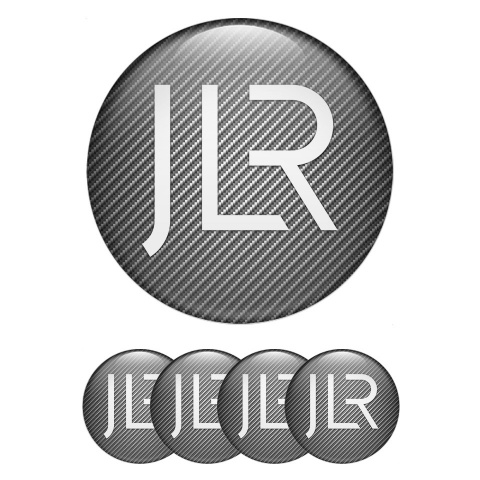 Jaguar JLR Emblem for Center Wheel Caps Light Carbon White Logo