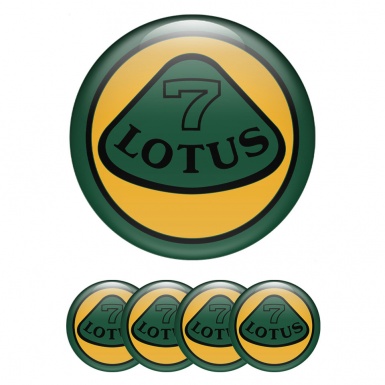 Lotus Radkappen Aufkleber Silikon Schwarz Logo