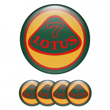 Lotus Wheel Emblem for Center Caps Caps Green Ring Red Logo