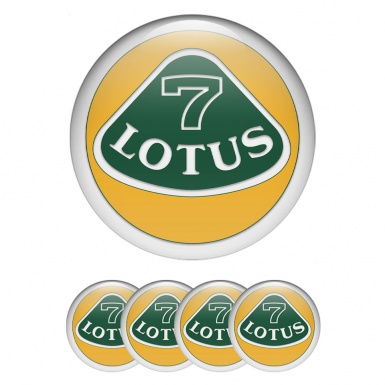 Lotus Silicone Stickers for Center Wheel Caps White Ring Pearl Logo