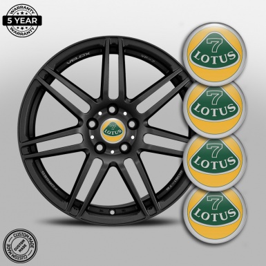 Lotus Emblem for Wheel Center Caps Grey Motif Moon Ash Logo