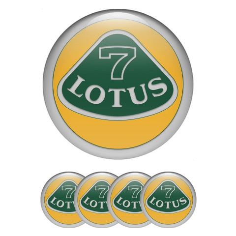 Lotus Emblem for Wheel Center Caps Grey Motif Moon Ash Logo