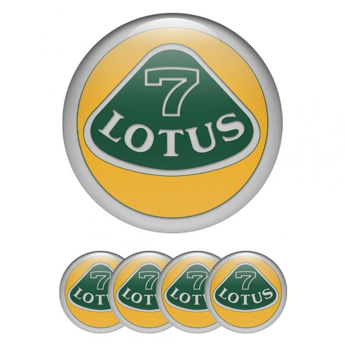 Lotus Emblem for Wheel Center Caps Grey Motif Moon Ash Logo