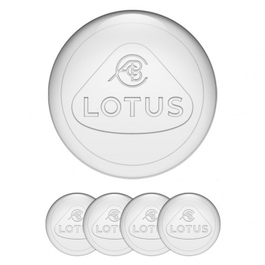 Lotus Emblem for Wheel Center Caps White Background Pearl Ring