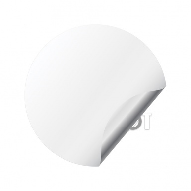 Peugeot Center Wheel Caps Stickers Pearly Base White Circle Motif