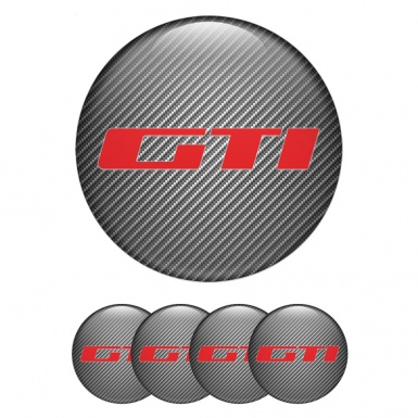 Peugeot Silicone Stickers for Center Wheel Caps Light Carbon GTI Edition