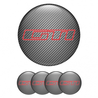 Peugeot Wheel Stickers for Center Caps Light Carbon GTI Contour Edition