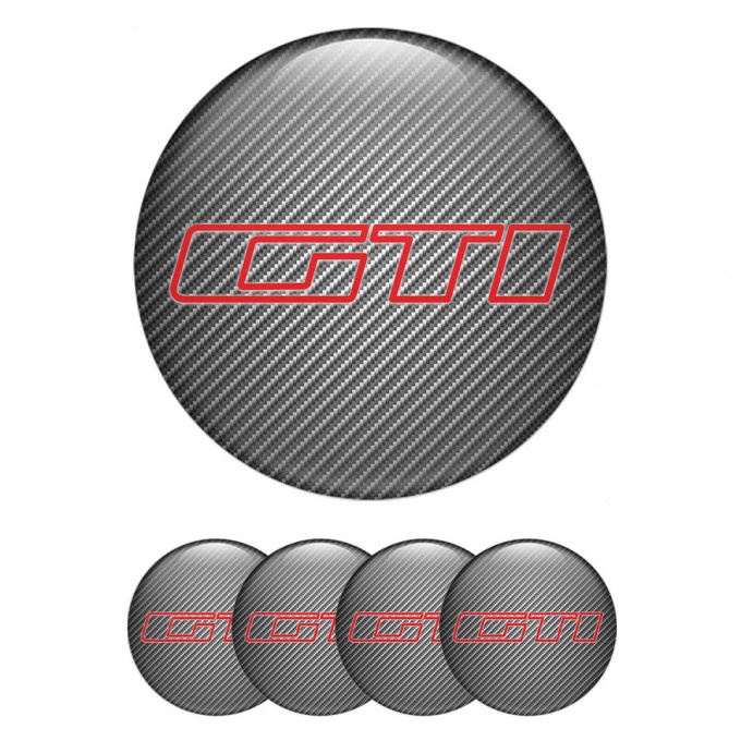 Peugeot Wheel Stickers for Center Caps Light Carbon GTI Contour Edition