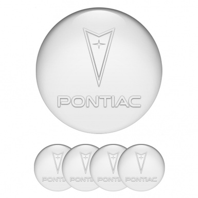 Pontiac Wheel Emblem for Center Caps White Clean Transparent Logo
