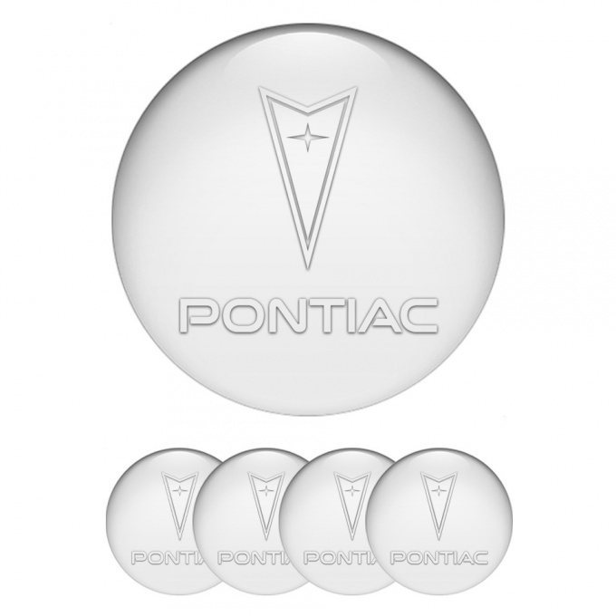 Pontiac Wheel Emblem for Center Caps White Clean Transparent Logo
