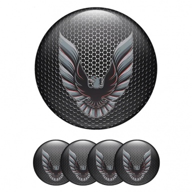 Pontiac Emblem for Wheel Center Caps Steel Grate Artistic Firebird Logo