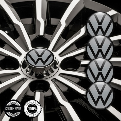 VW Emblems for Wheel Center Caps - anthracite 9b9fa1
