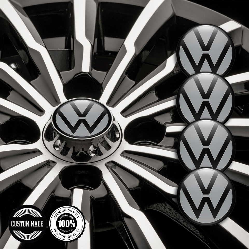 VW Emblems for Wheel Center Caps - anthracite 9b9fa1 | Wheel Emblems ...
