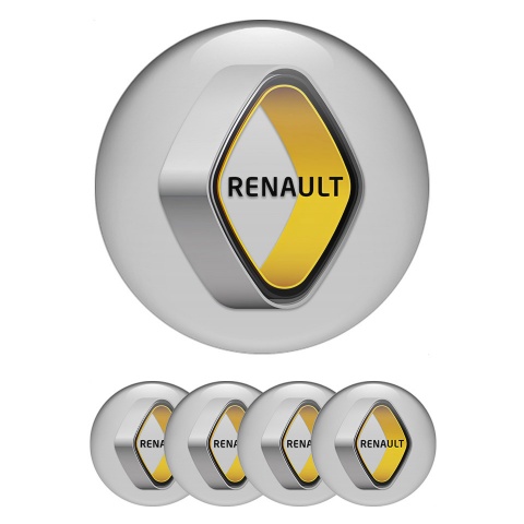 Renault Emblem for Center Wheel Caps Grey Creative Logo Edition