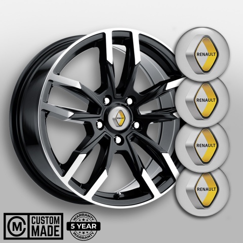 Renault Emblem for Center Wheel Caps Grey Creative Logo Edition