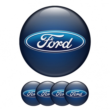 Ford Domed Stickers Wheel Center Cap 3d Tuning 