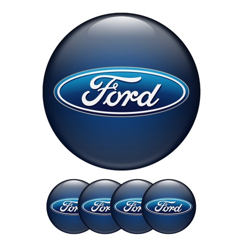 Ford Domed Stickers Wheel Center Cap 3d Tuning 