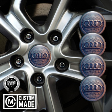 Audi Wheel Emblem for Center Caps Ancient Fragments Copper Logo