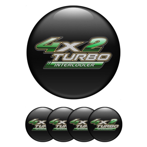 Toyota Emblem for Center Wheel Caps Black Green Logo Turbo Intercooler