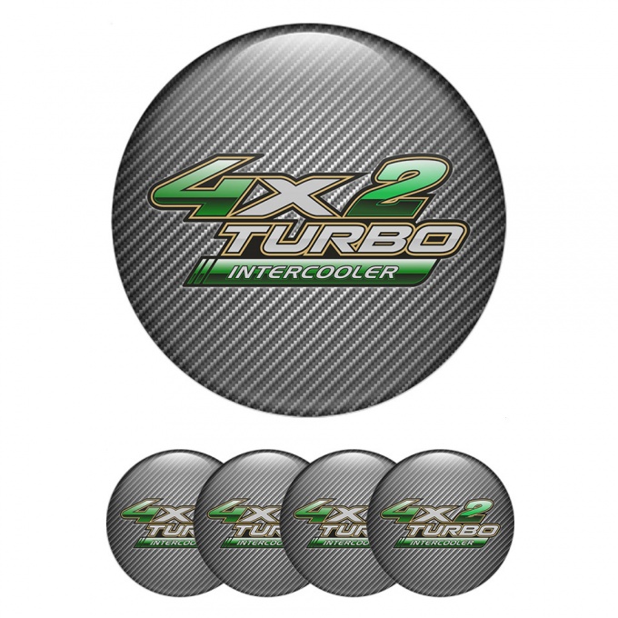 Toyota Wheel Emblem for Center Caps Carbon Green Logo Turbo Edition
