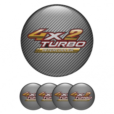 Toyota Emblems for Center Wheel Caps Light Carbon Copper Logo Turbo Model