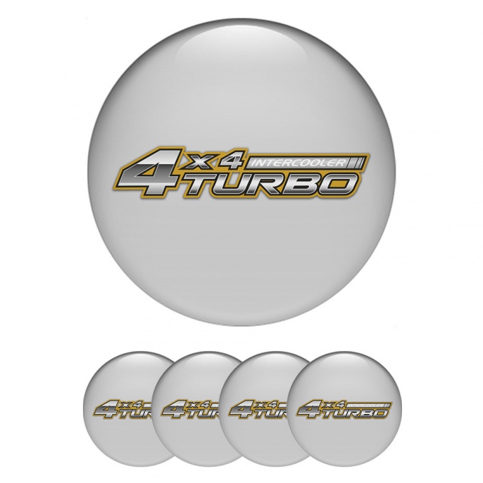 Toyota Emblem for Wheel Center Caps Grey Off Road Turbo Logo Variant