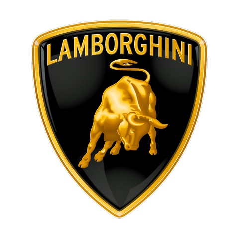Lamborghini Emblem Silicone Domed Sticker Classic