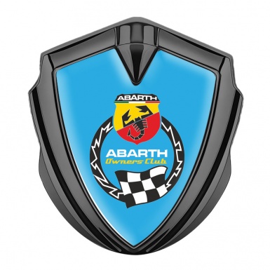 Fiat Abarth Emblem Ornament Graphite Blue Base Owners Club Edition