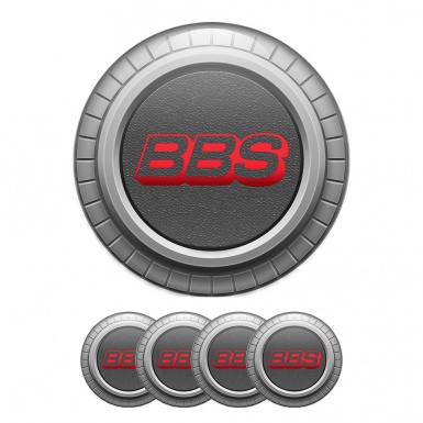 BBS Domed Stickers Wheel Center Cap Gray Dream 3